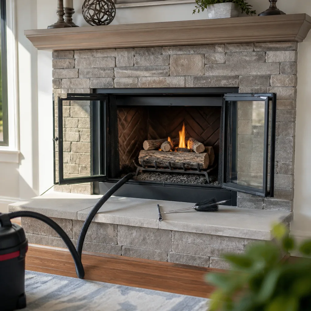 Gas fireplace service